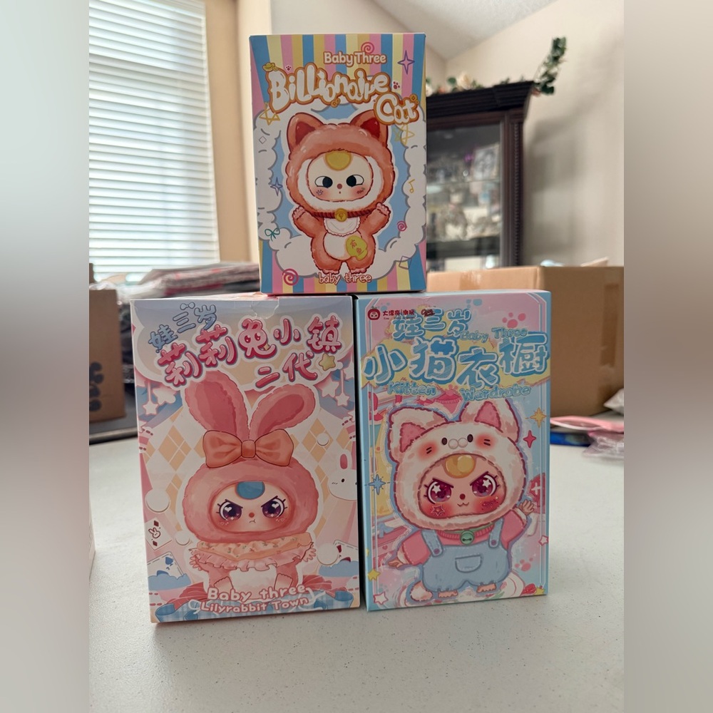 Cute BabyThree Collectible Figurines